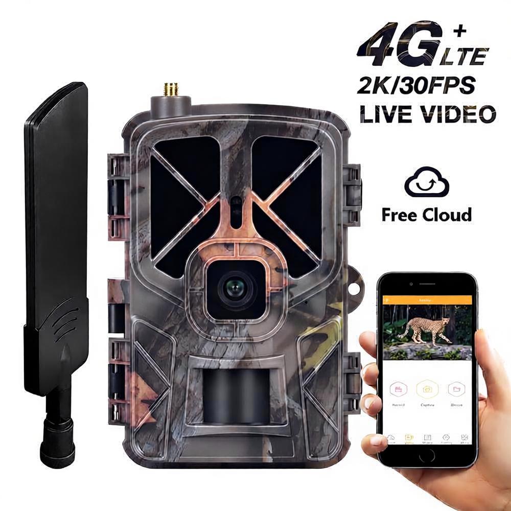 Suntek 4G LTE Cellular Trail Camera HC-935Plus 36MP 2K Video, 0.3s Fast Trigger, 120° PIR 25m 940nm No Glow IR , Cloud & APP Live Stream, IP65 Waterproof